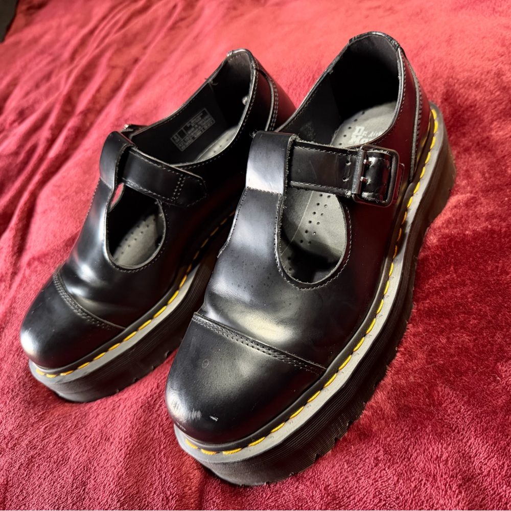 Dr. Martens black platform Mary Jane’s
